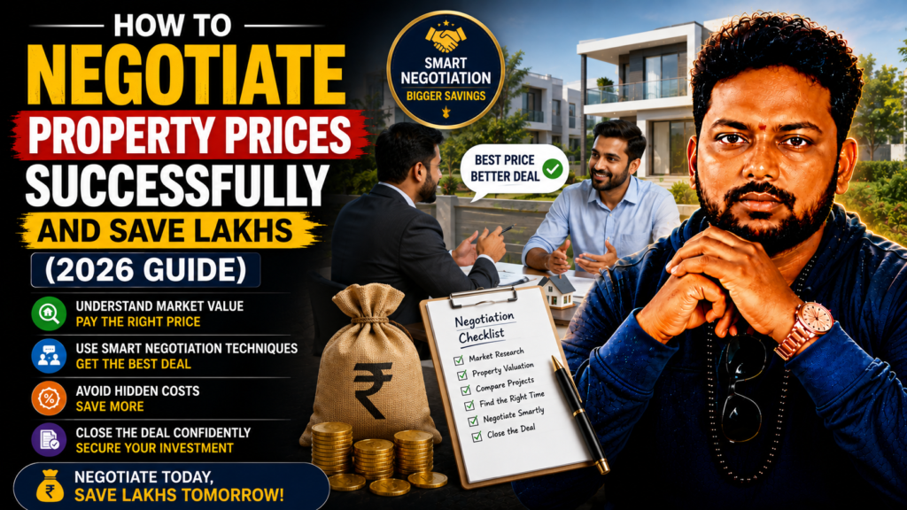 How to Negotiate Property Prices Successfully and Save Lakhs (2026 Guide)